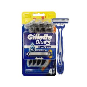 خودتراش ژیلت مدل Blue 3 Comfort بسته 4 عددی