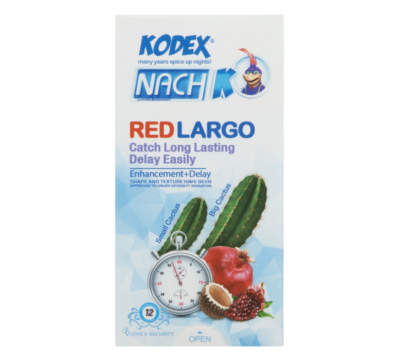 کاندوم کدکس مدل Red largo بسته 12 عددی